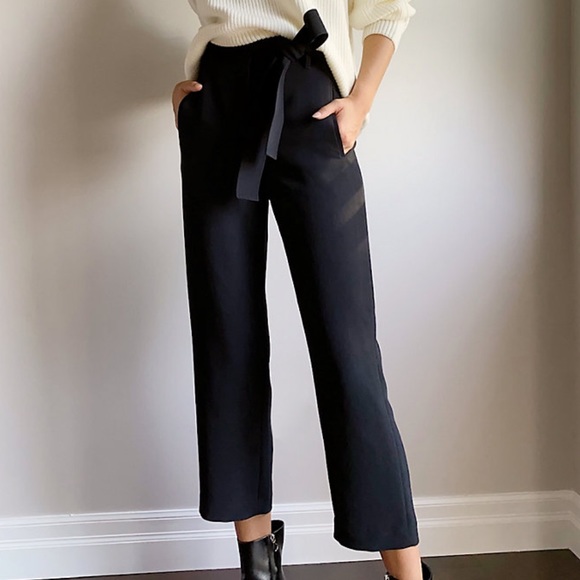 Wilfred Pants - Wilfred Tie Front Jallade Pants black